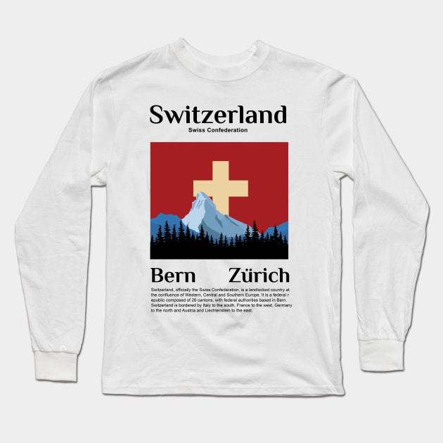 make a journey to Switzerland Long Sleeve T-Shirt by KewaleeTee